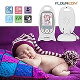 FLOUREON VB601 Babyphone 2,4 GHz Wireless Digital Baby Monitor Baby Phone Baby Überwachungskamera 2 Wege Audio 2 Zoll LCD Monitor 8 Schlaflieder Temperaturanzeige Nachtsicht - 3