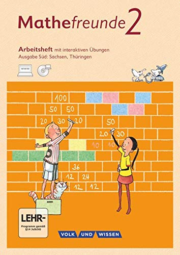 Mathefreunde Süd 2 Schuljahr Arbeitsheft mit interaktiven Übungen auf scookde: Mit Übungssoftware auf CDROM