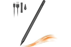 CIMETECH Lápiz para iPad，Stylus Pen para iPad con rechazo de Palma, Sensible a la inclinación y diseño magnético, lápiz Digital Compatible con Modelos 2018 y posteriores （Negro） …
