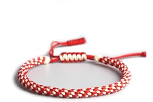 EXINOX Pulsera Tibetana de Nudos | Hombre Mujer | Pulsera Tradicional Budista