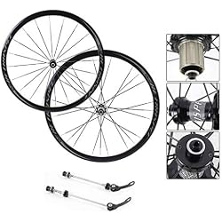 ZNND 700C Bicicleta De Carretera Ruedas, MTB Rim Doble Pared V-Brake Ultra-Ligeras para 8/9/10/11Velocidad (Color : B, Tamaño : 26INCH)