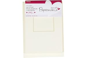 Papermania Fenêtre à Trois Volets A6 Aperture Cards/Envelopes (10 Pièces 300 G/M²) - Crème