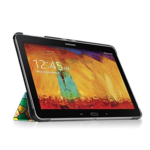 Fintie Samsung Galaxy Note 10.1 2014 Edition / Samsung Galaxy Tab Pro 10.1 T520 T525 Hülle Case – Ultra Slim Lightweight superleicht Stand Smart Shell Schutzhülle Cover Tasche Etui mit Auto Schlaf/Wach Funktion, Mosaic - 4