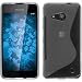 Produktbild PhoneNatic Case für Microsoft Lumia 550 Hülle Silikon grau S-Style + 2 Schutzfolien