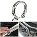 Produktbild mark8shop 6,3 cm Auspuff Klemme Fallrohr v-band Turbo Flansch Fallrohr Edelstahl