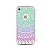 Produktbild KSHOP Hülle Crystal Case Schutzhülle Cover für iphone 7 plus /iphone 7s plus 5.5" Hülle TPU Silikon Schlank Durchsichtig Transparent kratzfeste stoßdämpfende - Designs Mandala Blau lila violett