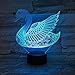 Produktbild 7 Bunte Schwan 3D Tischlampe Acryl Lichter Kinderzimmer Dekorativ Für Geburtstag Weihnachtsgeschenke Romantische Hochzeitsdekoration A-1657