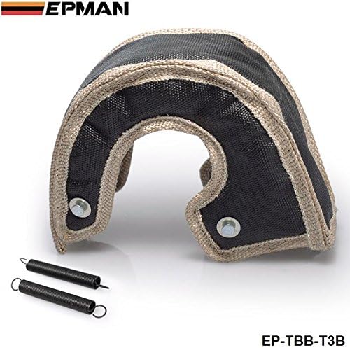 SkyRam(TM) EPMAN T3 turbo blanket (Glass fiber) Black fit: t2,t25,t28,gt30,t35 and most t3 turbine housing EP-TBB-T3B