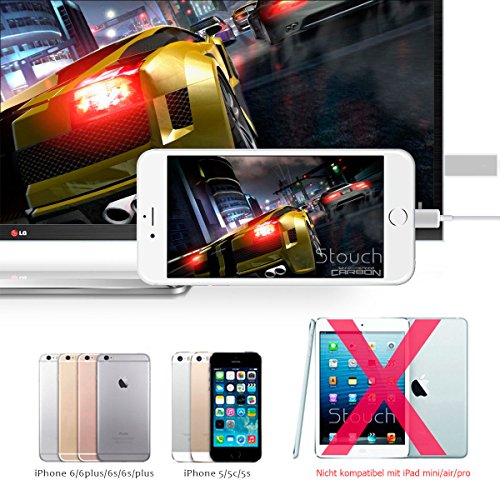 8-Pin HDTV AirPlay Adapter-Kabel für iPhone 5, 5S, 5C, SE, 6, 6 Plus, 6S, 6S Plus, 7, 7 Plus - 5