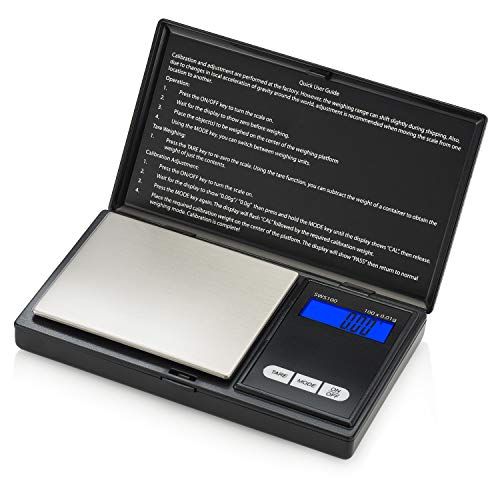 Smart Weigh Balanza de Bolsillo Digital Smart Weigh SWS100 de 100 x 0.01g