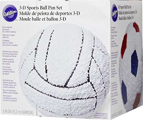 Wilton 2105-6506 Sports Ball Set Backform, Aluminium, silber, 16 x 16 x 16 cm, 2 Einheiten - 3