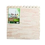 Las piezas de tapetes de madera con efecto de rompecabezas le dan un nuevo aspecto a tu habitación