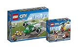 Lego � City Flughafen Set - 60101 Frachtflugzeug + 60100 Flughafen Starter-Set - LEGO