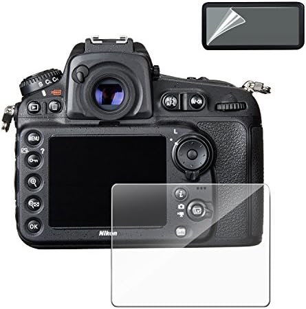 Camera Screen Protector (Screen and Lens) for Nikon D810 D800 D800E, MYECOGO Ultra-Clear LCD Tempered Glass Screen Protector Film with Lens Cap Cover for DSLR Camera for Nikon D810 D800 D800E
