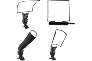 Fomito Foldable Speedlight Reflector Snoot Sealed Flash Softbox Diffuser