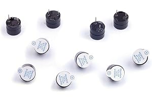 Bobury 10PCS 3V 5V 12V Active Buzzer électronique Alarme magnétique continu à Long Bip électromagnétique intégré d'alarme Sounder