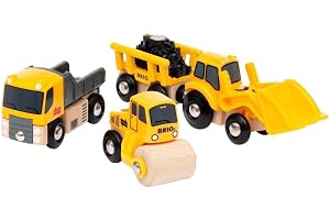 BRIO World 33658 byggarbetsfordon - tillägg till BRIO träjärnväg - Rekommenderas från 3 år