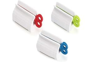 Rocita 3 Pièces Distributeur de Dentifrice,Presse Dentifrice Tube Wringer Presse Tubes de Peinture Tube Squeezer Roller,pour Dentifrice Peintures Cosmétiques （Couleurs Mélangées）