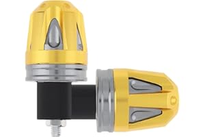Windance 2 pcs Aluminium 18mm Moto Guidon Engrenage Équilibré Plug Universel Poignée Bar Fin Poignées Curseur Moto Accessoires