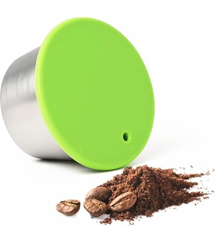 Madama - Refillable and reusable capsule compatible with Nespresso. Stainless steel and food grade silicone. 100% made in Italy. Pack of 2 capsules with silicone lids
