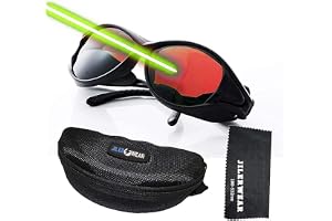Professionella 180–540 nm laserskyddsglasögon OD6+ för grön laser 532 nm, UV/lila och blå laser, perfekt för lasergravyr och laserblekning, lämplig för 405 nm, 445 nm, 450 nm, 532 nm, för lasergravyr