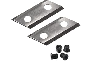AUTPIRLF 1 Paire de Lames de broyeur de Jardin Couteaux de déchiqueteuse à Bois avec vis pour Eco ES1600 Ryobi RSH2545B Einhell BG-KS 2040 McCulloch