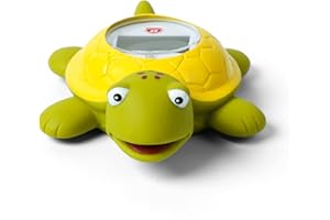 Doli Yearning Turtle Baby Bath Thermometer, Toddlers Floating Bath Toy, Bathtub Thermometer, at Fahrenheit and Celsius degree - Green