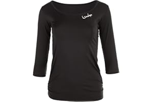 WINSHAPE Damen Damen Super Leichtes Functional 3/4-arm Shirt Aet107, Slim Style Fitness Yoga Pilates ¾-arm Shirt