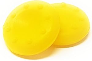 NEWNIU(TM) 2 pcs Controller Thumb Joysti stick Grip Analogue silicone caps for Playstation 3(PS3)/PS4/ Xbox 360/Xbox one Controllers (Yellow)