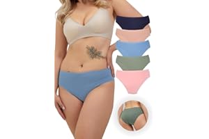 ALYA UNDERWEAR Bielizna damska Premium, Nadaje się do użytku codziennego, Bawełna organiczna, Oddychające majtki damskie, Wygodne, Majtki 5-częściowe