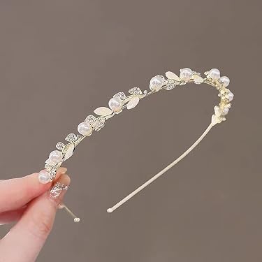 2 Fasce Per Capelli Con Luna E Stelle In Cristallo - Copricapo Con Strass Oro Per Sposa E Damigelle - Accessorio Matrimonio E Festa