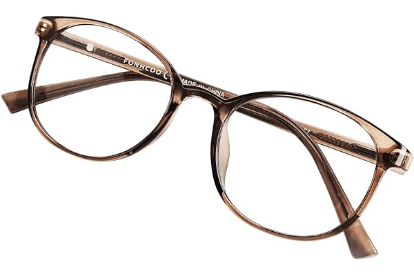 FONHCOO Lunettes Anti Lumière Bleue Femme et Homme, TR90 Ultra-légère Repos Verres Transparent Unisexe Anti-fatigue Stylé Écran Protection UV