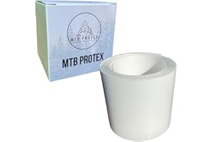 MTB PROTEX 50mm x 1m, 2m, 3m Helicopter Tape or Bike Protection Tape - Bike Accessories to Protect Your MTB, eBike, Road Bike from Scratches, Stone and Gravel Damage - Self Adhesive Paint Protection Film