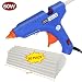 Produktbild TedGem 60W Heißklebepistole,Heißklebe Pistole, Klebepistole Heiskleber, mit 30 Stück Heißkleber Klebestifte 200 x 11mm Heißklebesticks für DIY kleine Handwerkprojekte und schnelle Reparaturen (60W, Blau)