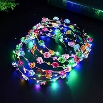 Serre-tête LED Oreilles De Chat - Lot De 10 - Clignotant, Piles Incluses - Pour Fête, Carnaval, Halloween
