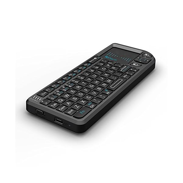Rii Mini X1 teclado inalámbrico con ratón táctil - compatible con Smart TV, Mini PC Android, PlayStation, Xbox, HTPC, PC… - Image 5