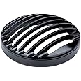 ANCLLO Motorcycle 5 3/4 Inch Headlight Grille Head Lamp Cover Mask for Harley-Davidson Dyna Super Glide Custom Low Rider Street Bob Super Glide Wide Glide