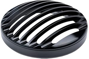 ANCLLO Moto 5 3/4 Pollice Faro Griglia Testa Della Lampada Copertura Maschera per Harley-Davidson Dyna Super Glide Custom Low Rider Street Bob Super Glide Wide Glide