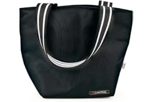 Iris Barcelona - Tote Lunch Bag, Bolsa Térmica Porta Alimentos 33 x 14 x 23 cm 3,7 l Negro
