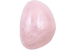 LA SPHÈRE GUÉRISSEUSE Galet en Quartz Rose de Madagascar, Pierre Naturelle de Lithothérapie, 1 Unité (6 à 7 cm)