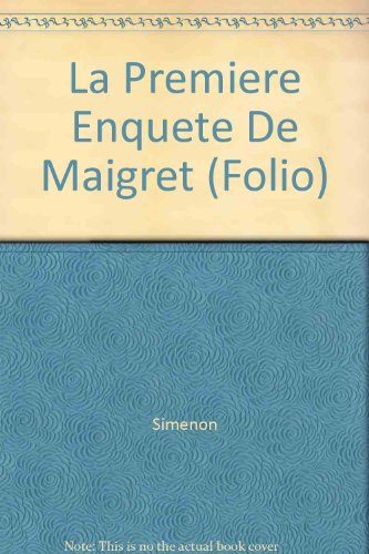 La première enquête de Maigret en ligne La première enquête de Maigret en ligne