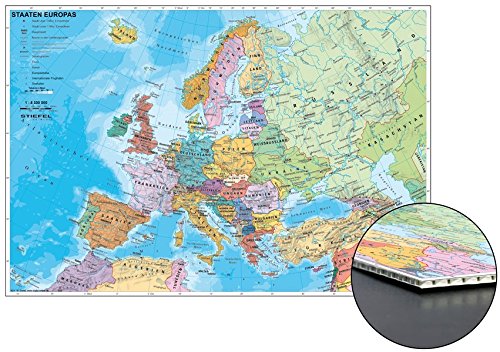 Preisvergleich Produktbild Staaten Europas zum Pinnen auf Wabenplatte