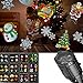 Produktbild YANGLAN LED Taschenlampe Karte Projektionslampe, 12 Film Außen Projektionslampe Dekoration Licht, Dynamische/Statische Weihnachten Schneeflocke Lampe