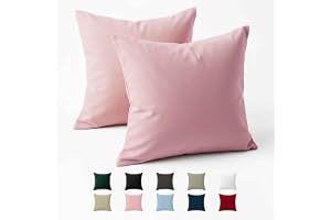 Dreamzie - Kuddfodral 40x40 Renforcé Bomull (Set om 2) - Pink - Tätt vävd med 57 trådar/cm² - Kudde 40 x 40 cm - Oeko Tex-cer