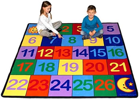Learning Carpets CPR 763 Learning Carpets Colorful 1 - 26 Number Grid