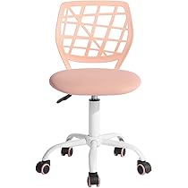 FurnitureR Sedia da ufficio da scrivania, regolabile in altezza, girevole, in tessuto, ergonomica, sedia da lavoro con braccioli, per sala studio, blu