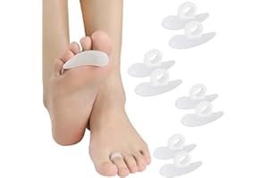 HOMIRTY Cuscini Per Dita A Martello,4 Paia Cuscinetti In Gel Per Dita A Martello, Cuscino Per Dita Dei Piedi,Per Donne E Uomini Ridurre Il Dolore E L'attrito