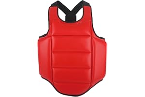 Weing Protection Du Corps Boxe,Kickboxing,Bouclier Frappe Réglable,Protection Des Côtes Du Haut Du Corps,Plastron Karaté Garde Poitrine Unisexe Plastron Taekwondo Karaté,Gilet Taekwondo XL/160 180cm