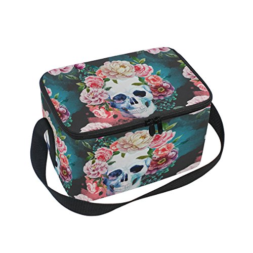 sugar skull lunch bag