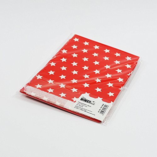 25 Frau Wundervoll Papiertüten – rot, weiße Sterne – / Geschenktüten / Candy Paper Bags - 5
